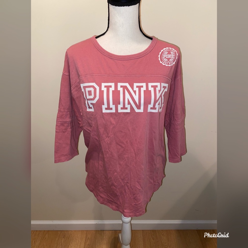 Victoria Secret pink mauve quarter sleeve size s